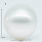 12-13mm  Near Round South Sea Pearl with Amazing Luster and Natural White Color No Blemish, Loose Single Pice Undrilled, SKU # 1961SS