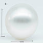 12-13mm  Near Round South Sea Pearl with Amazing Luster and Natural White Color No Blemish, Loose Single Pice Undrilled, SKU # 1961SS