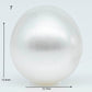 12-13mm  Near Round South Sea Pearl with Amazing Luster and Natural White Color No Blemish, Loose Single Pice Undrilled, SKU # 1967SS