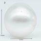 12-13mm South Sea Pearl Near Round in Natural White Colors and Beautiful Luster with Minor Blemish, Undrilled Single Piece, SKU # 1969SS