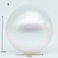 13-14mm  Near Round South Sea Pearl with Amazing Luster and Natural White Color No Blemish, Loose Single Pice Undrilled, SKU # 1962SS