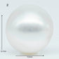 13-14mm  Near Round South Sea Pearl with Amazing Luster and Natural White Color No Blemish, Loose Single Pice Undrilled, SKU # 1970SS