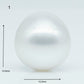 15-16mm Huge Size of South Sea Pearl Near Round in Natural White Colors and Beautiful Luster, Undrilled Single Piece, SKU # 1956SS