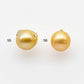 9-10mm South Sea Pearl, Gold Drop Single Piece Nondrilled with High Luster and Blemishes for Jewelry Making, SKU # 1985GS