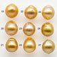 10-11mm South Sea Pearl, Gold Drop Single Piece Nondrilled with High Luster and Minor Blemishes for Jewelry Making, SKU # 1989GS