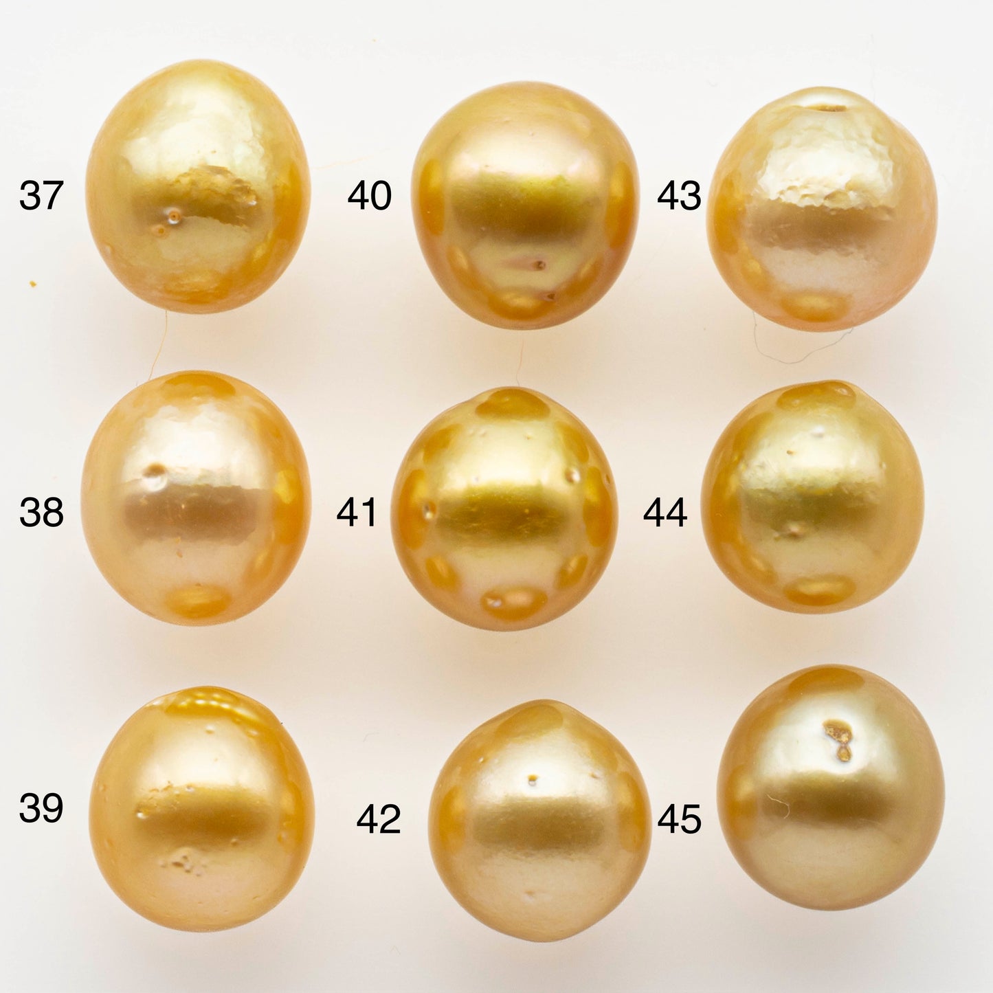 10-11mm South Sea Pearl, Gold Drop Single Piece Nondrilled with High Luster and Minor Blemishes for Jewelry Making, SKU # 1990GS