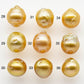 10-11mm South Sea Pearl, Gold Drop Single Piece Nondrilled with High Luster and Minor Blemishes for Jewelry Making, SKU # 1991GS