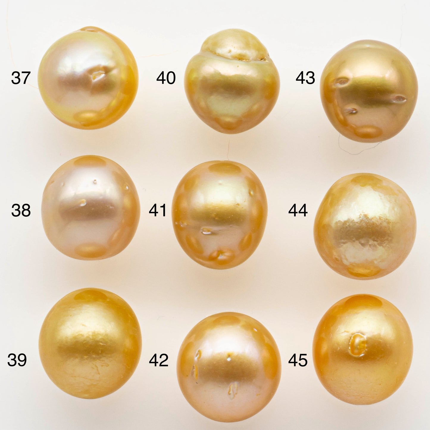 10-11mm South Sea Pearl, Gold Drop Single Piece Nondrilled with High Luster and Minor Blemishes for Jewelry Making, SKU # 1991GS