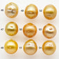 10-11mm South Sea Pearl, Gold Drop Single Piece Nondrilled with High Luster and Minor Blemishes for Jewelry Making, SKU # 1991GS