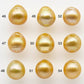 11-12mm Gold South Sea Pearl Drops Undrilled for Jewelry Making, Natural Gold Color Saltwater Pearl, SKU#1994GS