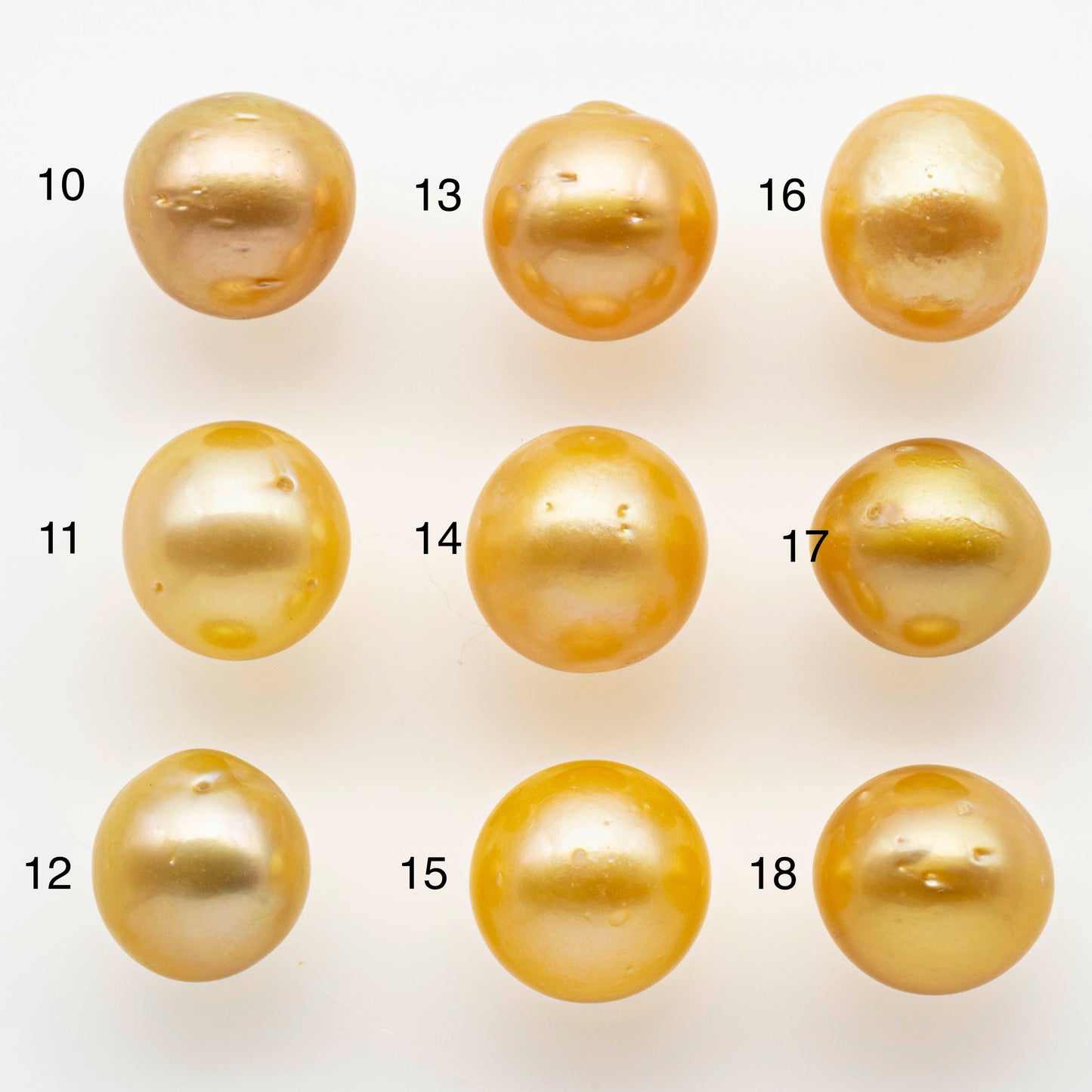 11-12mm South Sea Pearl, Gold Drop Single Piece Nondrilled with High Luster and Blemishes for Jewelry Making, SKU # 1997GS