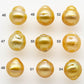 11-12mm South Sea Pearl, Gold Drop Single Piece Nondrilled with High Luster and Blemishes for Jewelry Making, SKU # 1997GS