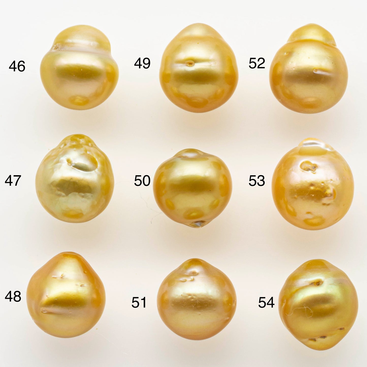 11-12mm South Sea Pearl, Gold Drop Single Piece Nondrilled with High Luster and Blemishes for Jewelry Making, SKU # 1997GS