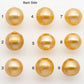 14-15mm South Sea Pearl, Gold Single Piece Nondrilled with High Luster and Minor Blemishes for Jewelry Making, SKU # 2309GS