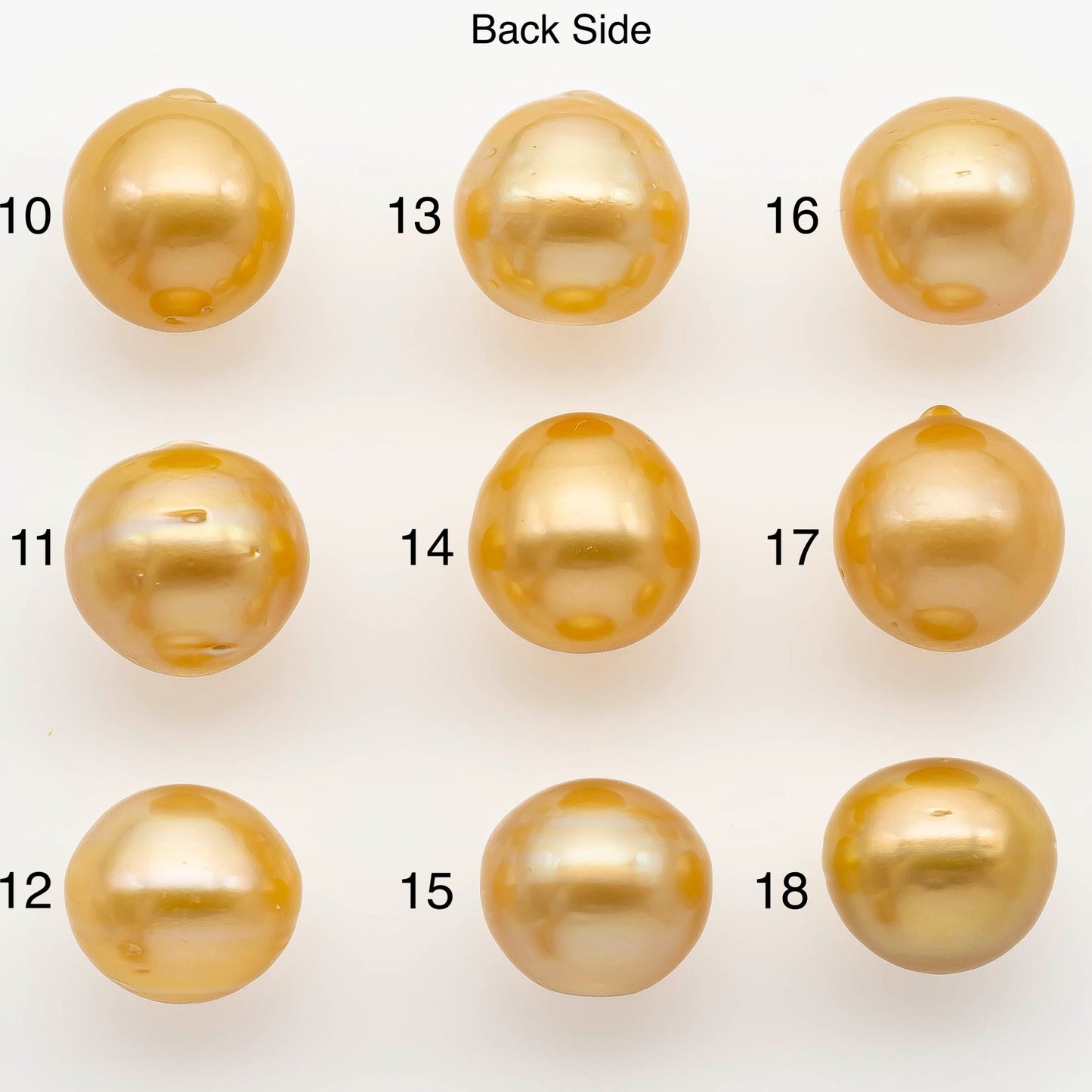 14-15mm South Sea Pearl, Gold Single Piece Nondrilled with High Luster and Minor Blemishes for Jewelry Making, SKU # 2309GS