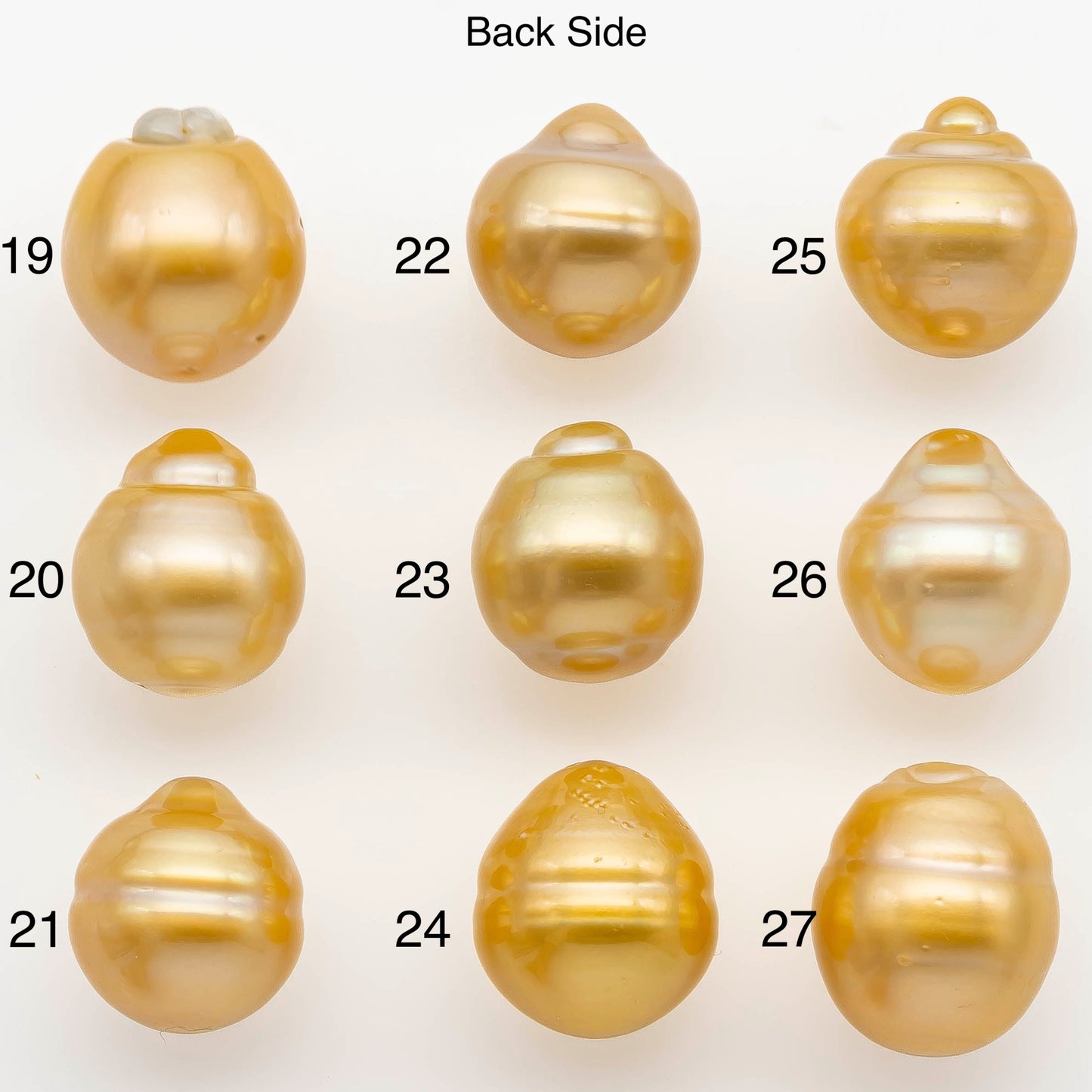 14-15mm South Sea Pearl, Gold Drop Single Piece Nondrilled with High Luster and Minor Blemishes for Jewelry Making, SKU # 2310GS