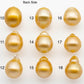 14-15mm South Sea Pearl, Gold Drop Single Piece Nondrilled with High Luster and Minor Blemishes for Jewelry Making, SKU # 2310GS