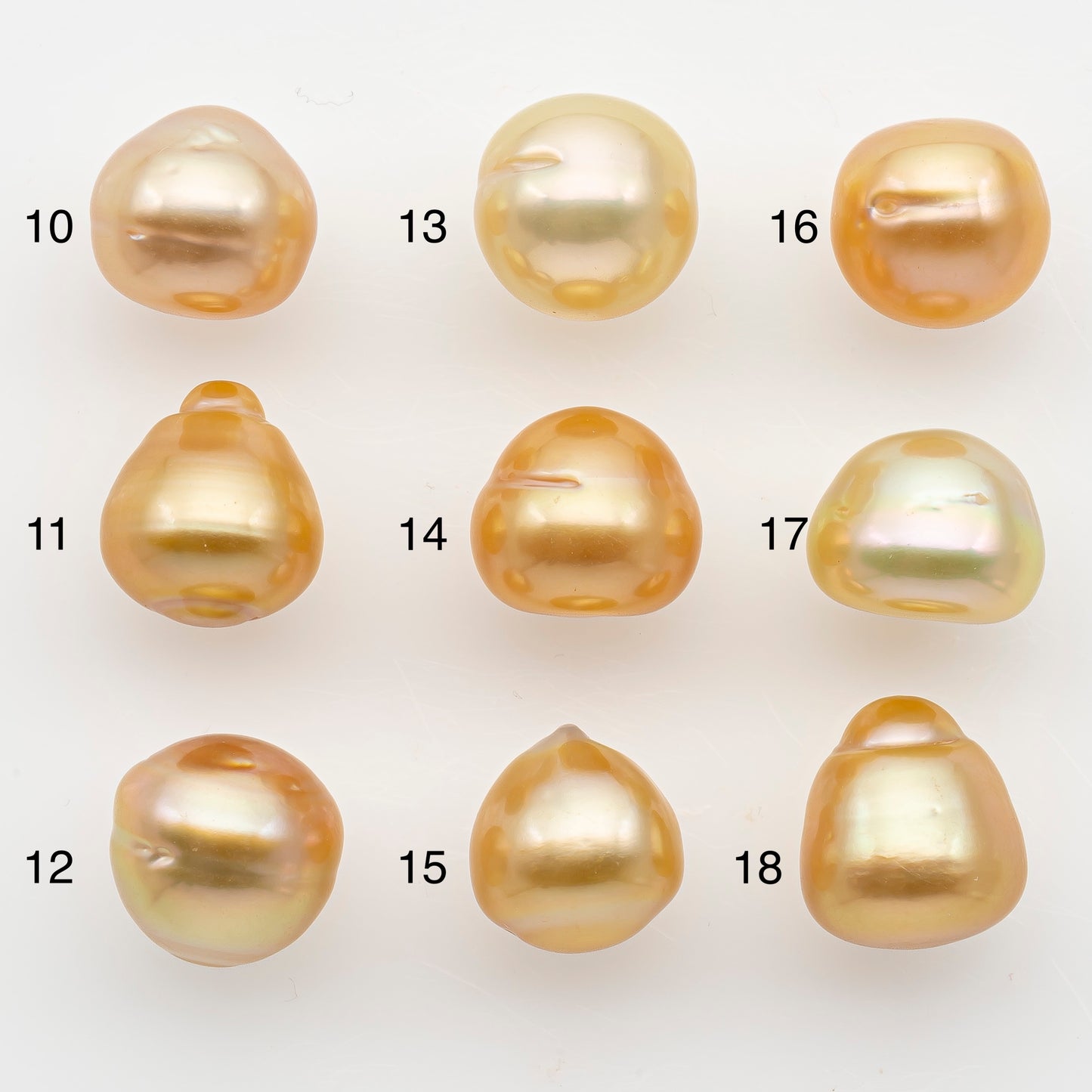 10-11mm South Sea Pearl in Natural Color with High Luster, Button Loose Pearl, Undrilled for Jewelry Making, SKU # 3165GS