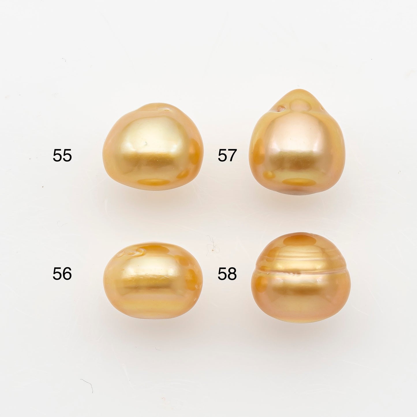 10-11mm South Sea Pearl in Natural Color with High Luster, Button Loose Pearl, Undrilled for Jewelry Making, SKU # 3165GS