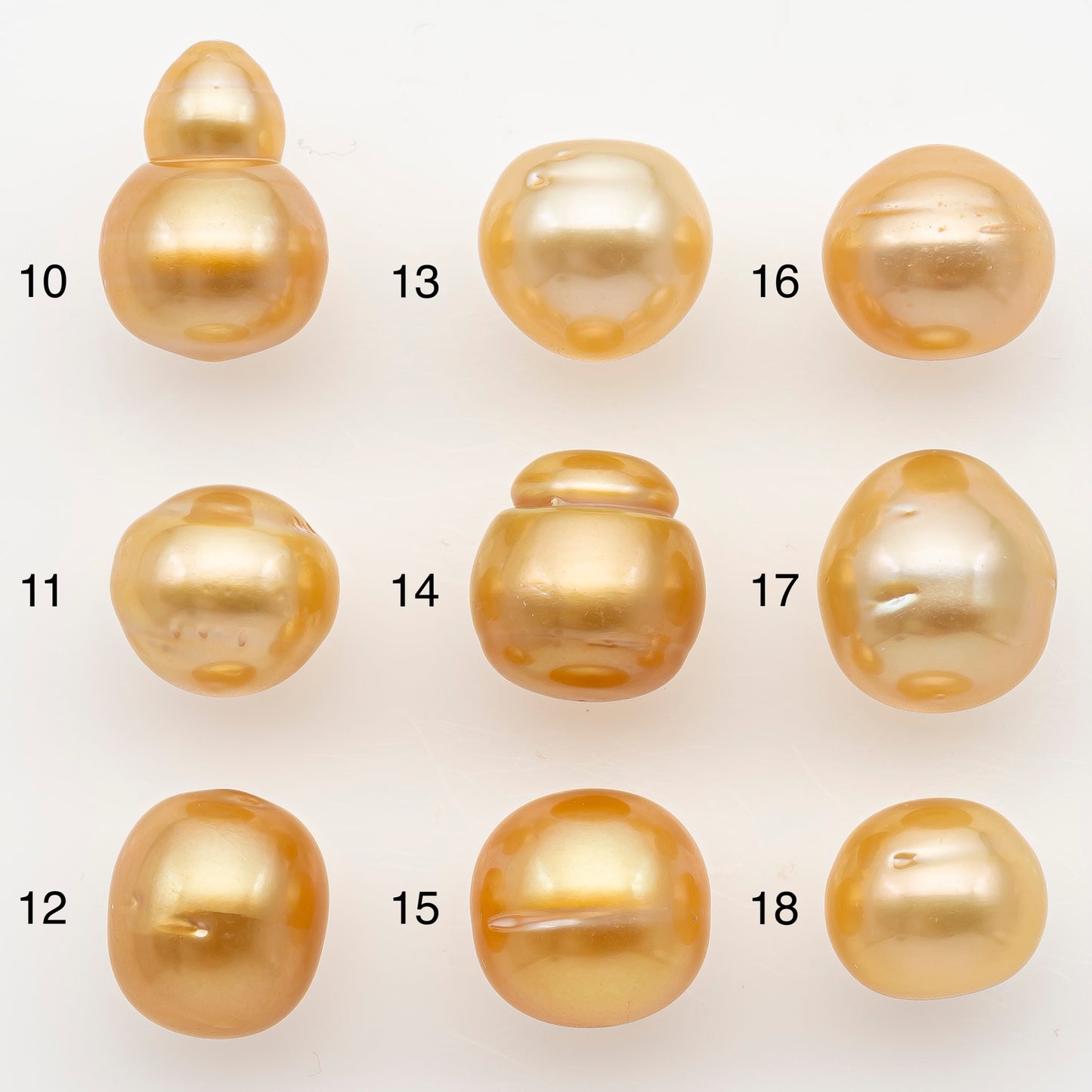 10-11mm South Sea Pearl in Natural Color with High Luster, Button Loose Pearl, Undrilled for Jewelry Making, SKU # 3166GS