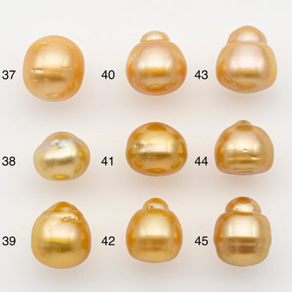10-11mm South Sea Pearl in Natural Color with High Luster, Button Loose Pearl, Undrilled for Jewelry Making, SKU # 3166GS