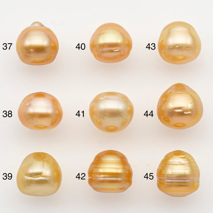 10-11mm South Sea Pearl in Natural Color with High Luster, Button Loose Pearl, Undrilled for Jewelry Making, SKU # 3167GS