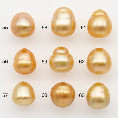 10-11mm South Sea Pearl in Natural Color with High Luster, Button Loose Pearl, Undrilled for Jewelry Making, SKU # 3167GS