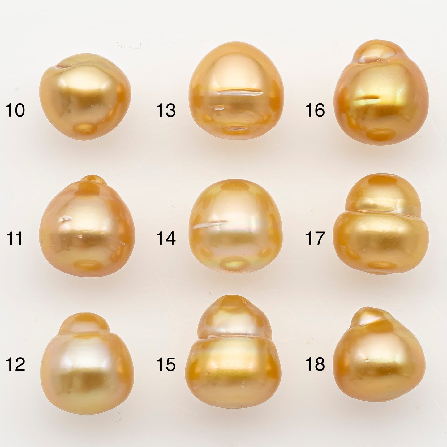 10-11mm South Sea Pearl in Natural Color with High Luster, Button Loose Pearl, Undrilled for Jewelry Making, SKU # 3168GS