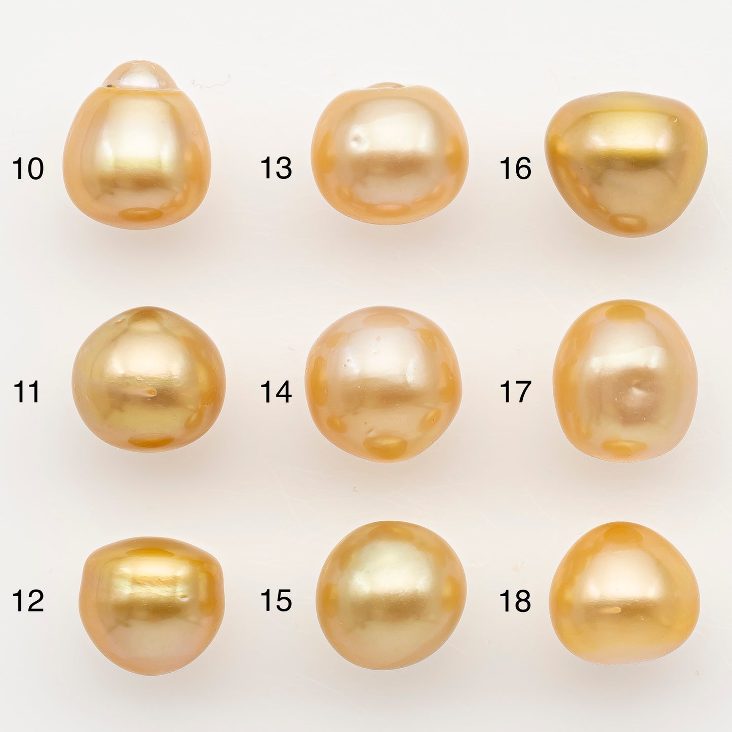 10-11mm South Sea Pearl in Natural Color with High Luster, ButtonLoose Pearl, Undrilled for Jewelry Making, SKU # 3170GS
