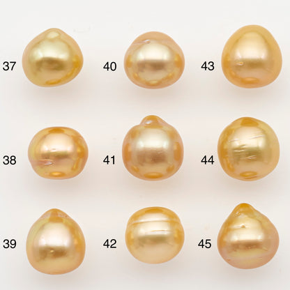 10-11mm South Sea Pearl in Natural Color with High Luster, ButtonLoose Pearl, Undrilled for Jewelry Making, SKU # 3170GS