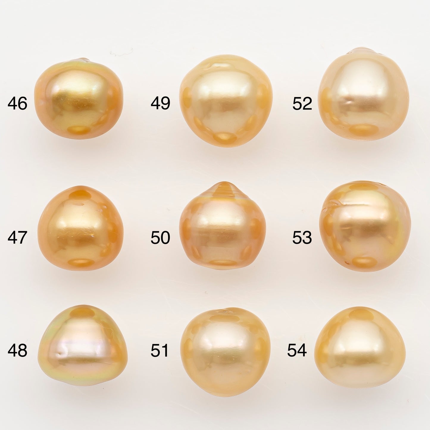 10-11mm South Sea Pearl in Natural Color with High Luster, ButtonLoose Pearl, Undrilled for Jewelry Making, SKU # 3170GS
