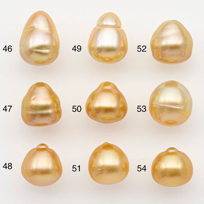 10-11mm South Sea Pearl in Natural Color with High Luster, Button Loose Pearl, Undrilled for Jewelry Making, SKU # 3171GS