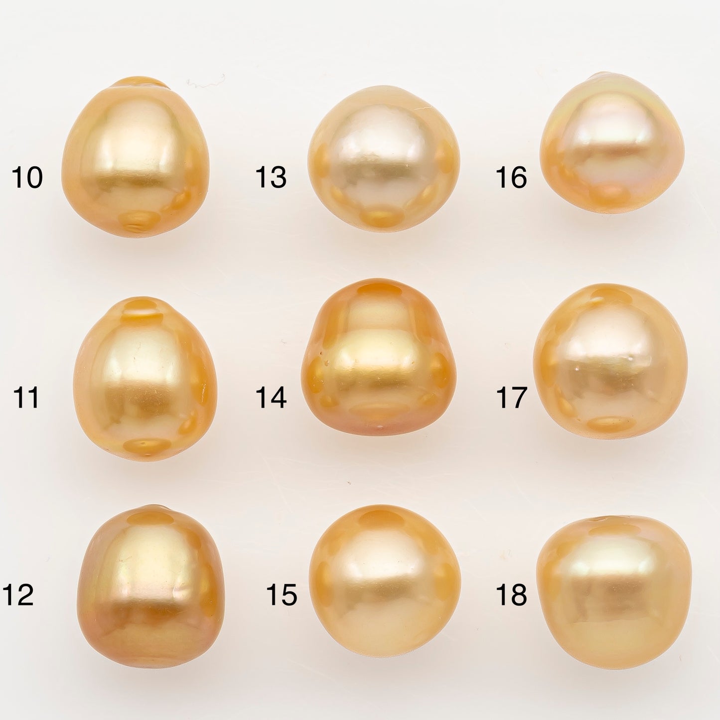 10-11mm South Sea Pearl in Natural Color with High Luster, Button Loose Pearl, Undrilled for Jewelry Making, SKU # 3173GS