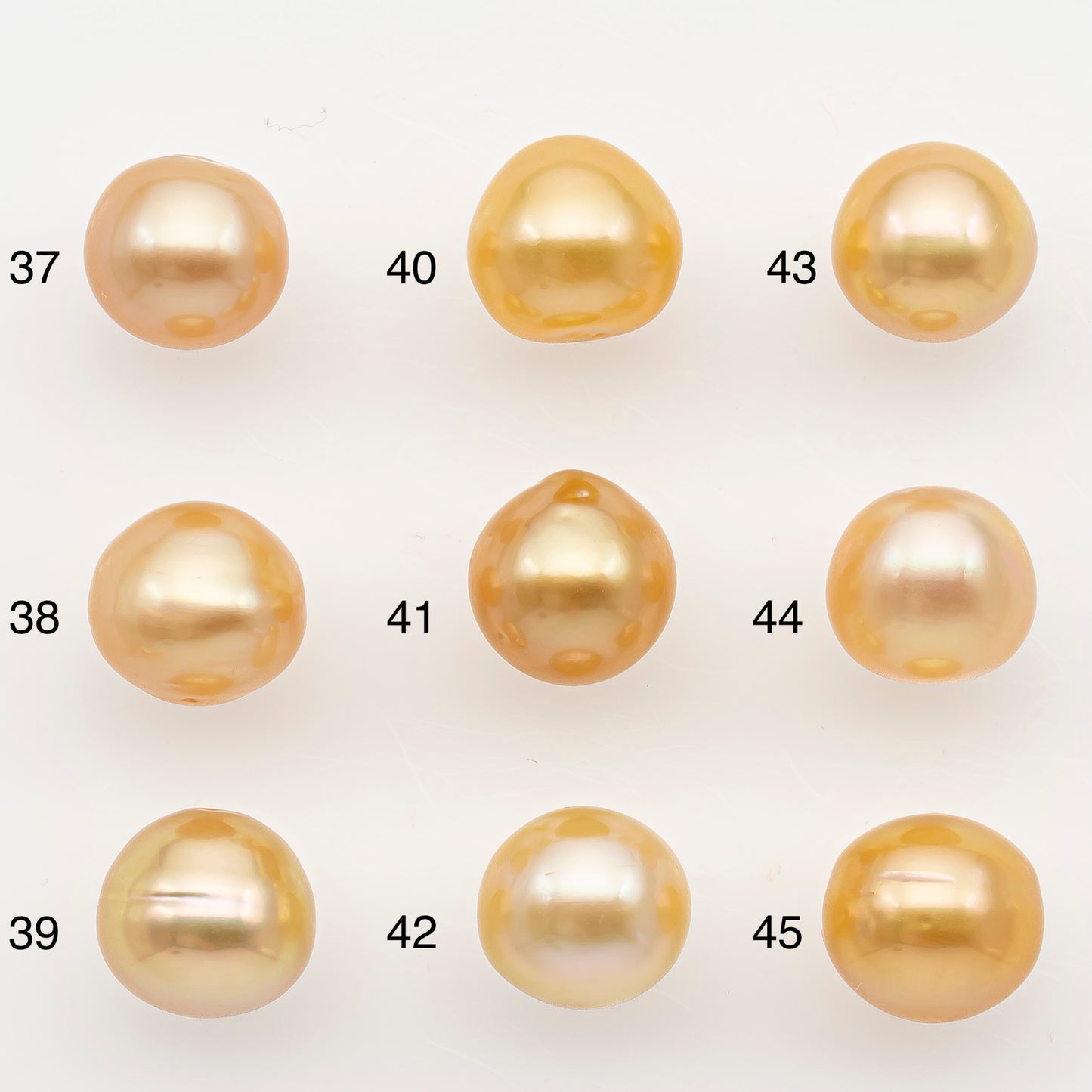 9-10mm South Sea Pearl in Natural Color with High Luster, Button Loose Pearl, Undrilled for Jewelry Making, SKU # 3174GS
