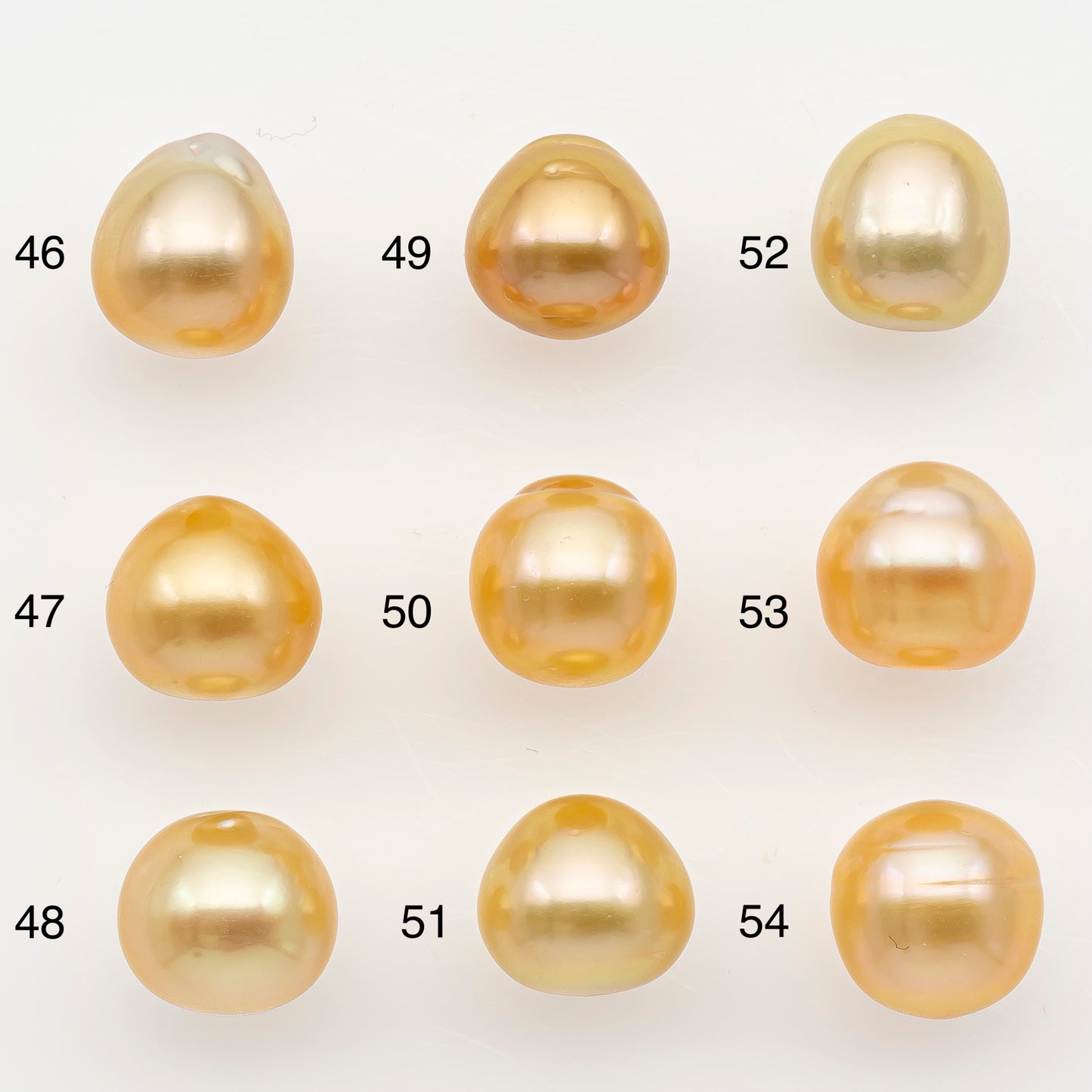 9-10mm South Sea Pearl in Natural Color with High Luster, Button Loose Pearl, Undrilled for Jewelry Making, SKU # 3174GS
