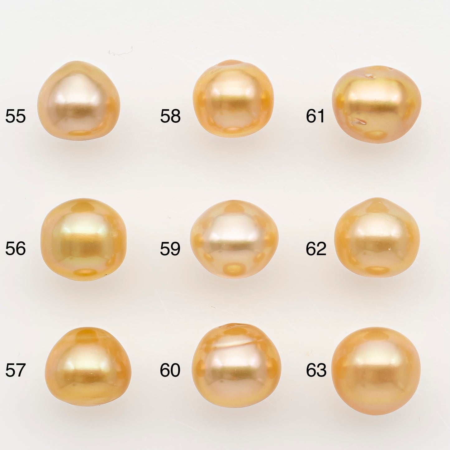 9-10mm South Sea Pearl in Natural Color with High Luster, Button Loose Pearl, Undrilled for Jewelry Making, SKU # 3174GS