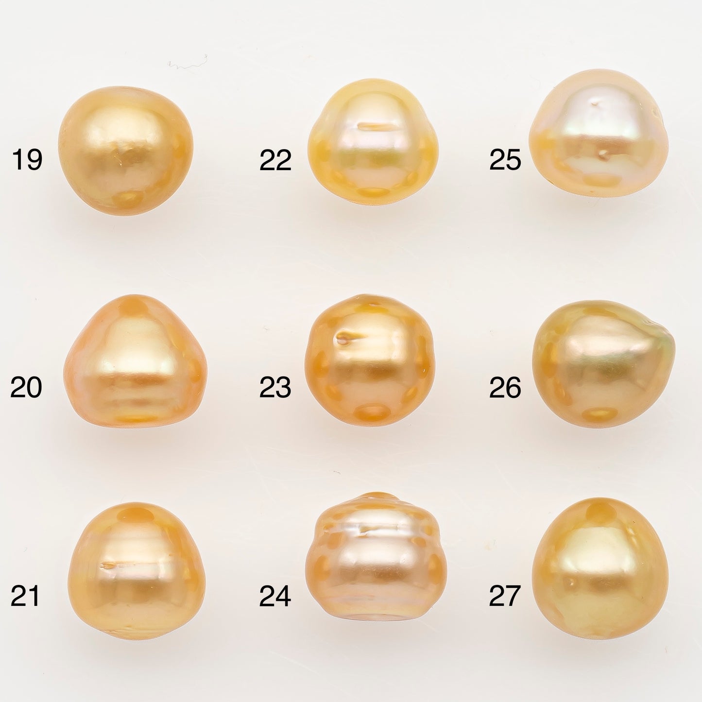 9-10mm South Sea Pearl in Natural Color with High Luster, Button Loose Pearl, Undrilled for Jewelry Making, SKU # 3175GS