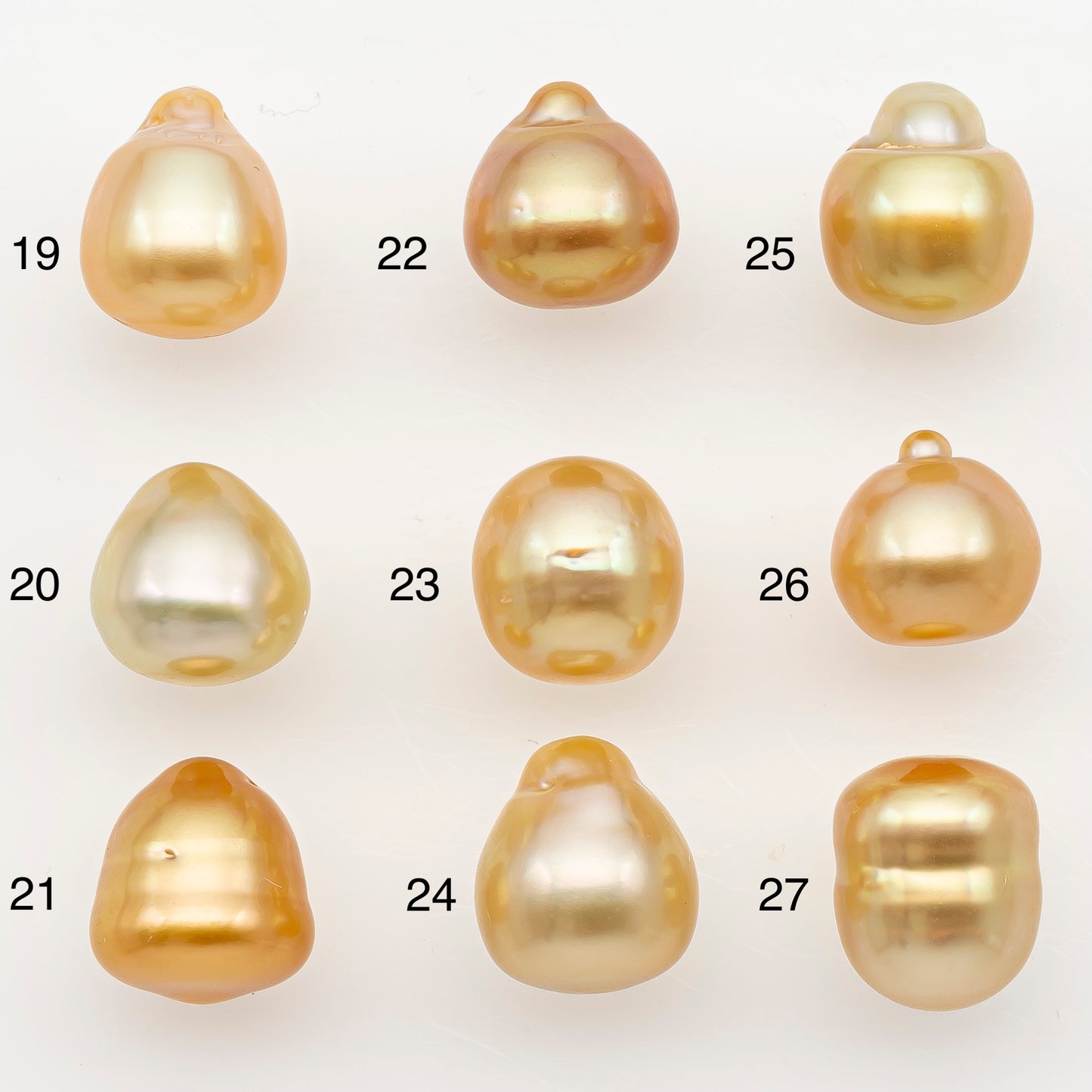 9-10mm South Sea Pearl in Natural Color with High Luster, Button Loose Pearl, Undrilled for Jewelry Making, SKU # 3176GS