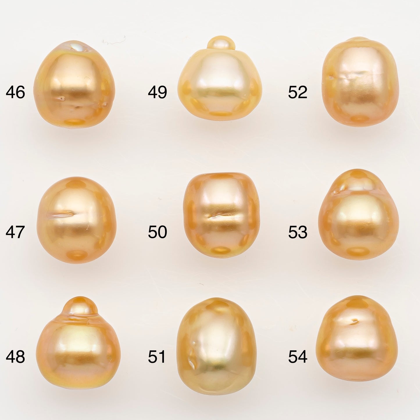 9-10mm South Sea Pearl in Natural Color with High Luster, Button Loose Pearl, Undrilled for Jewelry Making, SKU # 3176GS