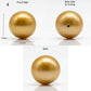 16-17mm Large Size Golden South Sea Pearl in Natural Color with High Luster, Round Single Piece Undrilled for Jewelry Making, SKU # 1907GS