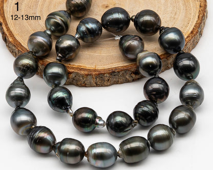 8-14mm Tahitian Pearl Full Strand with Blemishes, Natural Colors, SKU # 3364TH