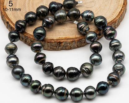 8-14mm Tahitian Pearl Full Strand with Blemishes, Natural Colors, SKU # 3364TH