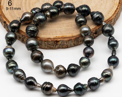 8-14mm Tahitian Pearl Full Strand with Blemishes, Natural Colors, SKU # 3364TH
