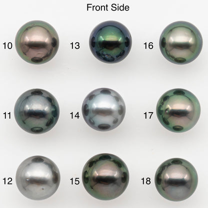 8-9mm Tahitian Pearl with High Luster and Minor Blemishes, Natural Color, Loose Undrilled for Jewelry Making, SKU # 3351H