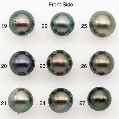 8-9mm Tahitian Pearl with High Luster and Minor Blemishes, Natural Color, Loose Undrilled for Jewelry Making, SKU # 3351H