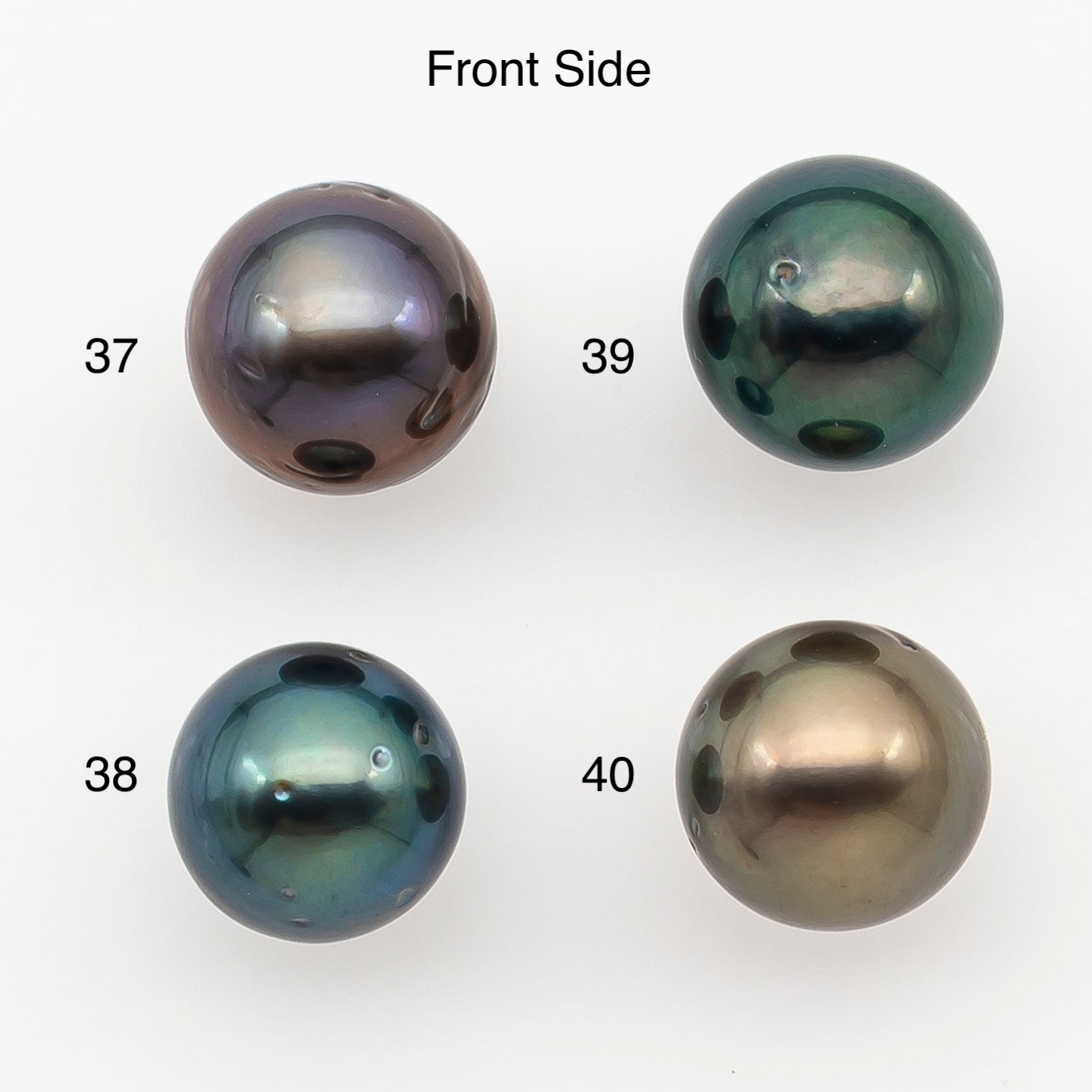 8-9mm Tahitian Pearl with High Luster and Minor Blemishes, Natural Color, Loose Undrilled for Jewelry Making, SKU # 3351H