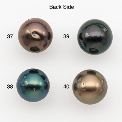 8-9mm Tahitian Pearl with High Luster and Minor Blemishes, Natural Color, Loose Undrilled for Jewelry Making, SKU # 3351H
