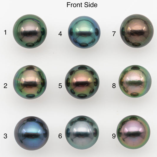 8-9mm Tahitian Pearl with High Luster and Natural Color with Minor Blemishes,, Loose Undrilled for Jewelry Making, SKU # 3371H