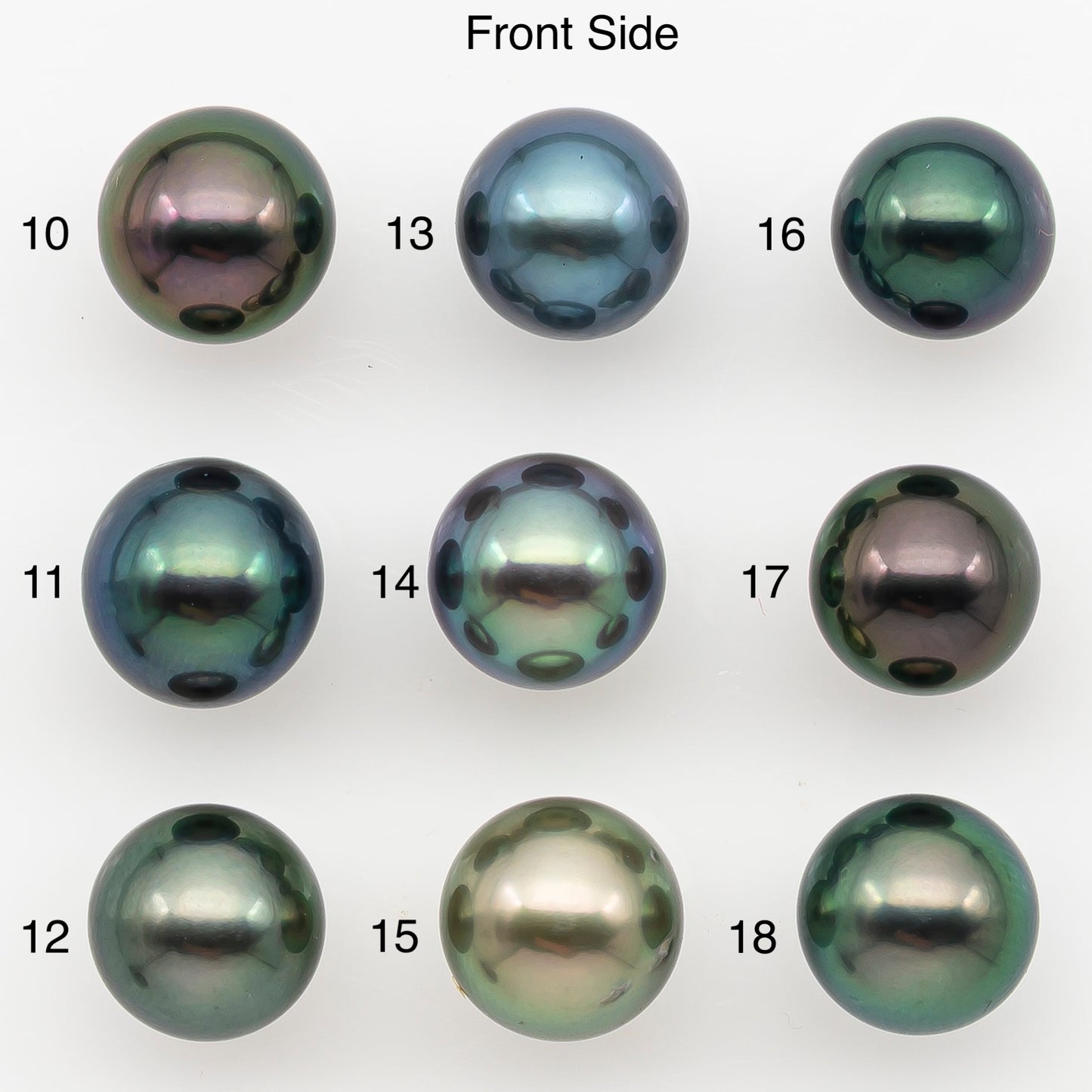 8-9mm Tahitian Pearl with High Luster and Natural Color with Minor Blemishes,, Loose Undrilled for Jewelry Making, SKU # 3371H