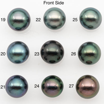 8-9mm Tahitian Pearl with High Luster and Natural Color with Minor Blemishes,, Loose Undrilled for Jewelry Making, SKU # 3371H
